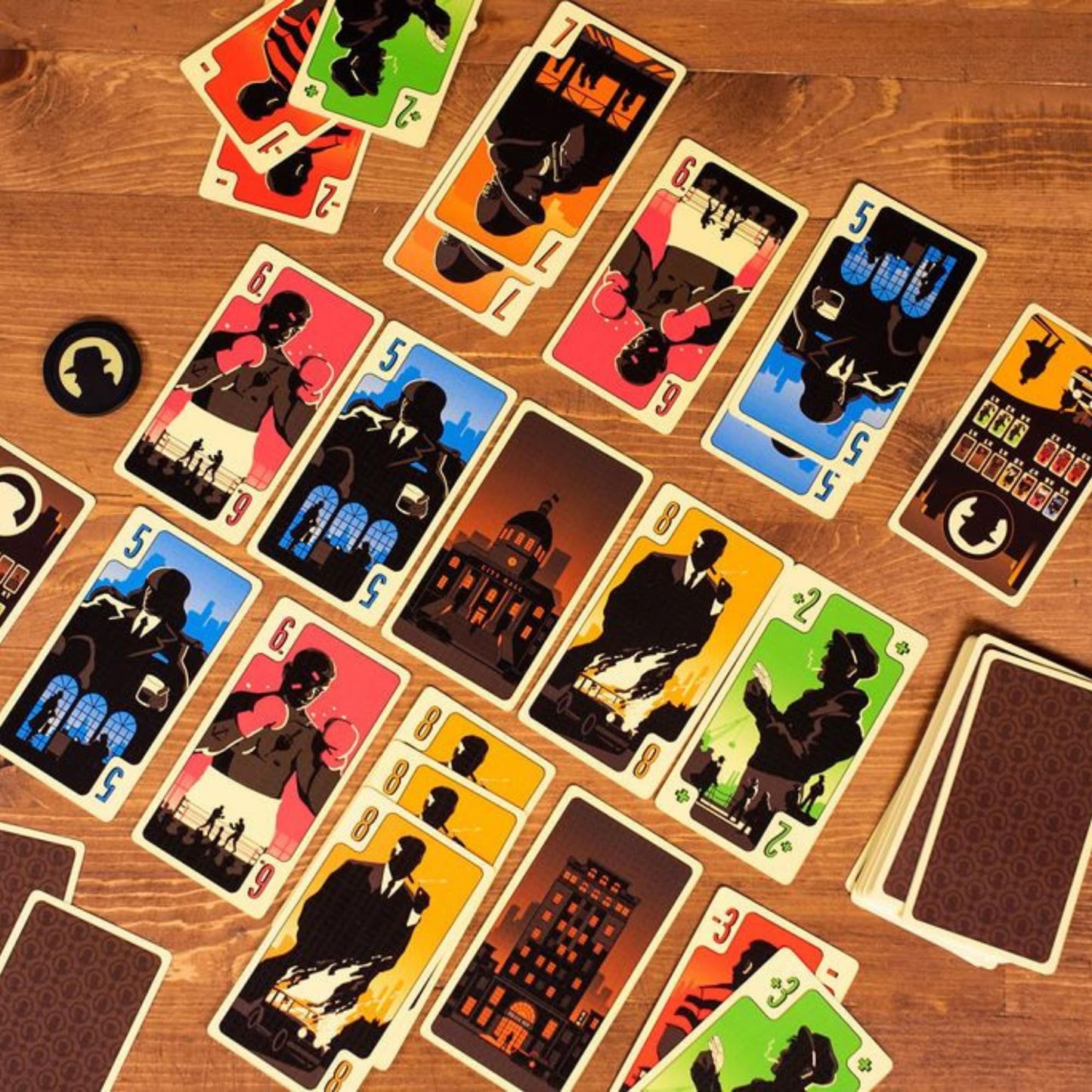 District Noir Card Game - Control the Criminal Underworld in a Strategic Battle, Fun Family Game for Kids and Adults, Ages 10+, 2 Players, 10-20