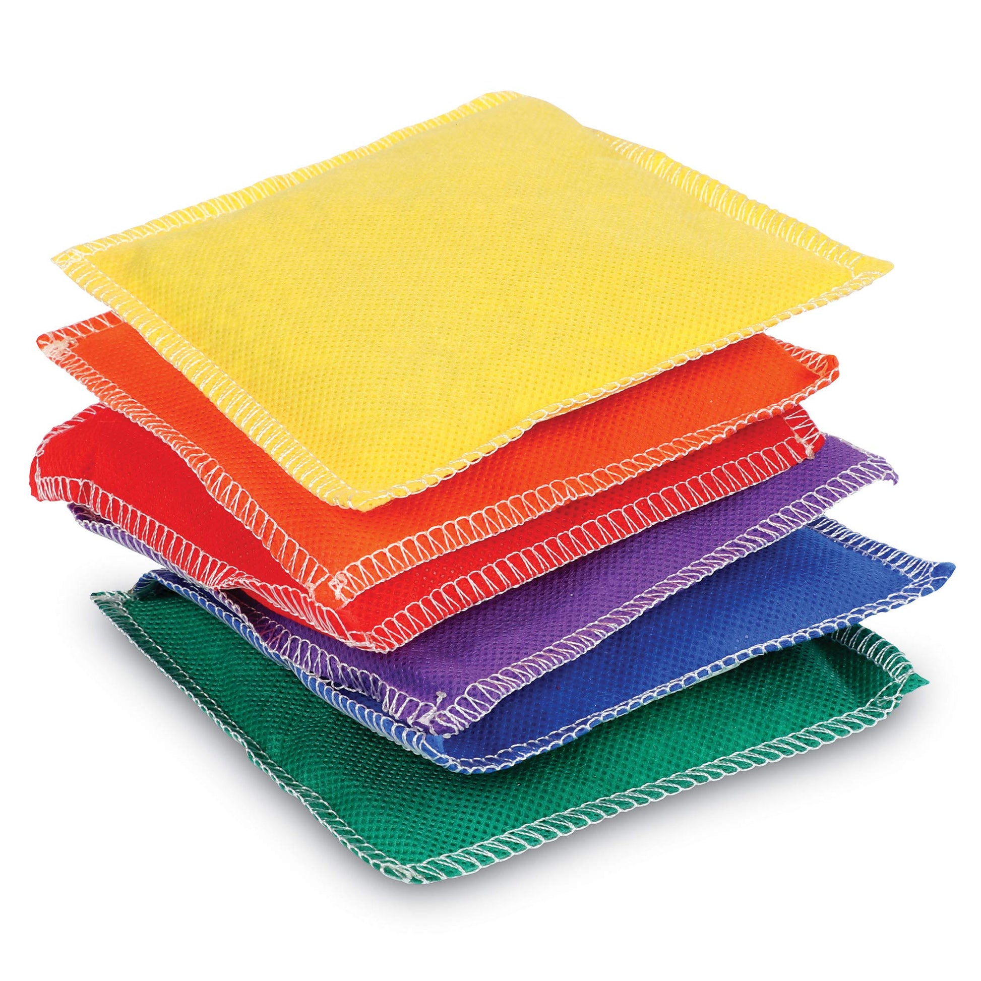 Learning Resources Rainbow Bean Bags - 6 Pieces, PreK+ | Ages 3+ Bean Bags for Kids, Counting and Sorting Toys, Hand Eye Coordination