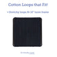 Harrisville Designs Friendly Loom | 10” PRO-Sized Black Potholder Weaving Loops | Craft 2 Cotton Potholders