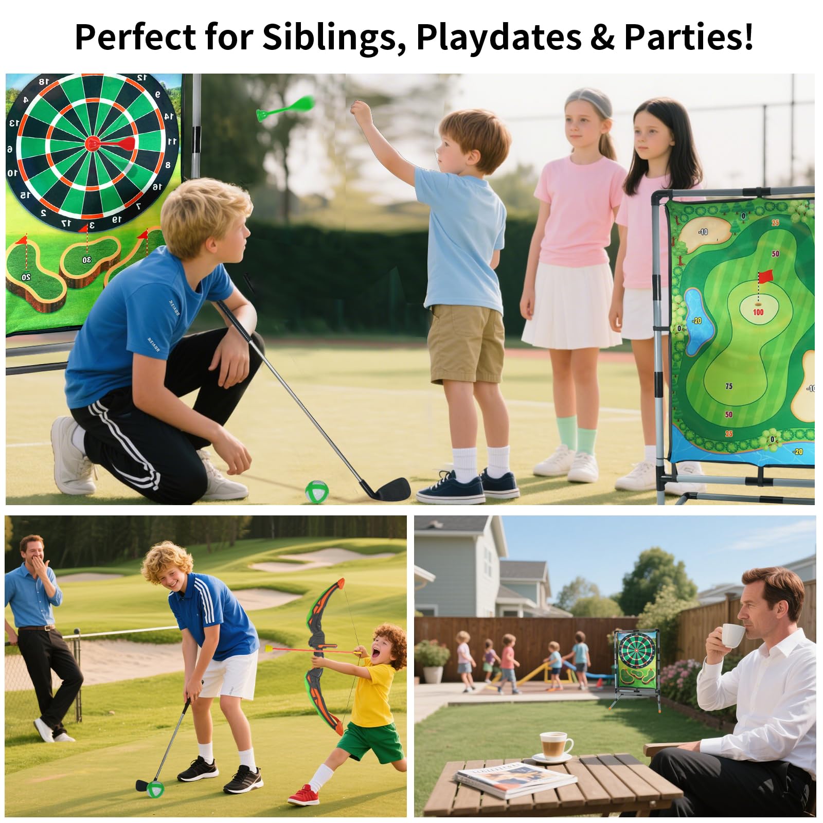 grnpeak Golf Chipping Game for Kids Adults Family Battle Golf Game