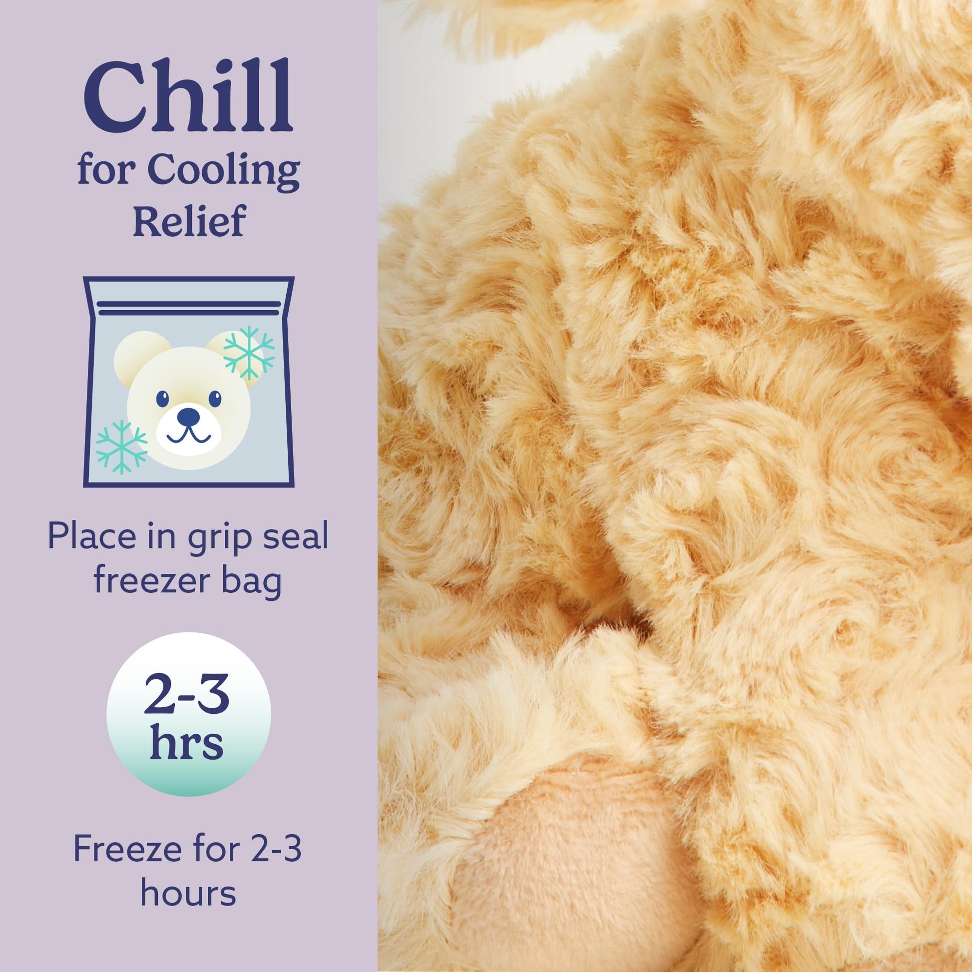 warmies Junior Microwavable & Weighted Stuffed Animals, Golden Dog - Heated Stuffed Animal Plushie for Warmth & Comfort - Cute Soft Plush Toys