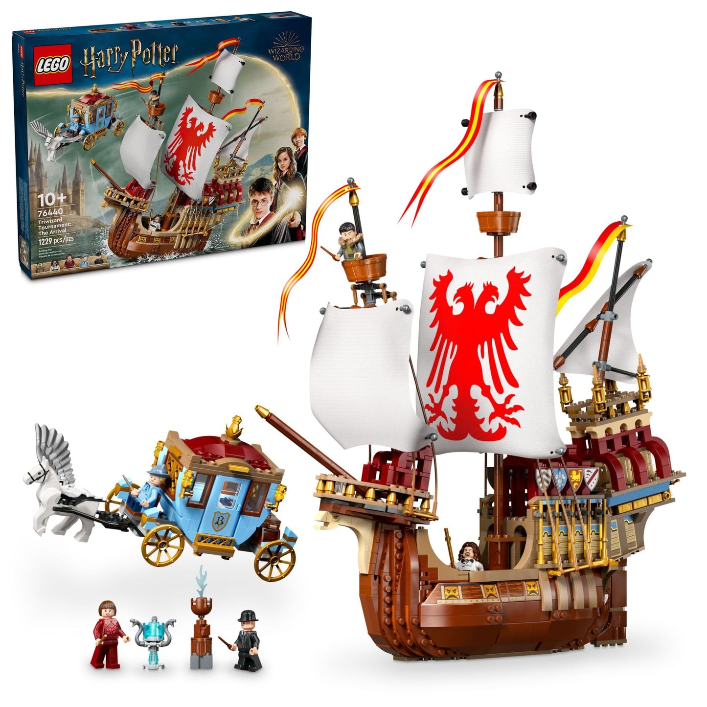 LEGO Harry Potter Triwizard Tournament: The Arrival Building Toy - Pretend Play Toy for Kids, Boys & Girls, Ages 10+ Years - Harry Potter Gifts for