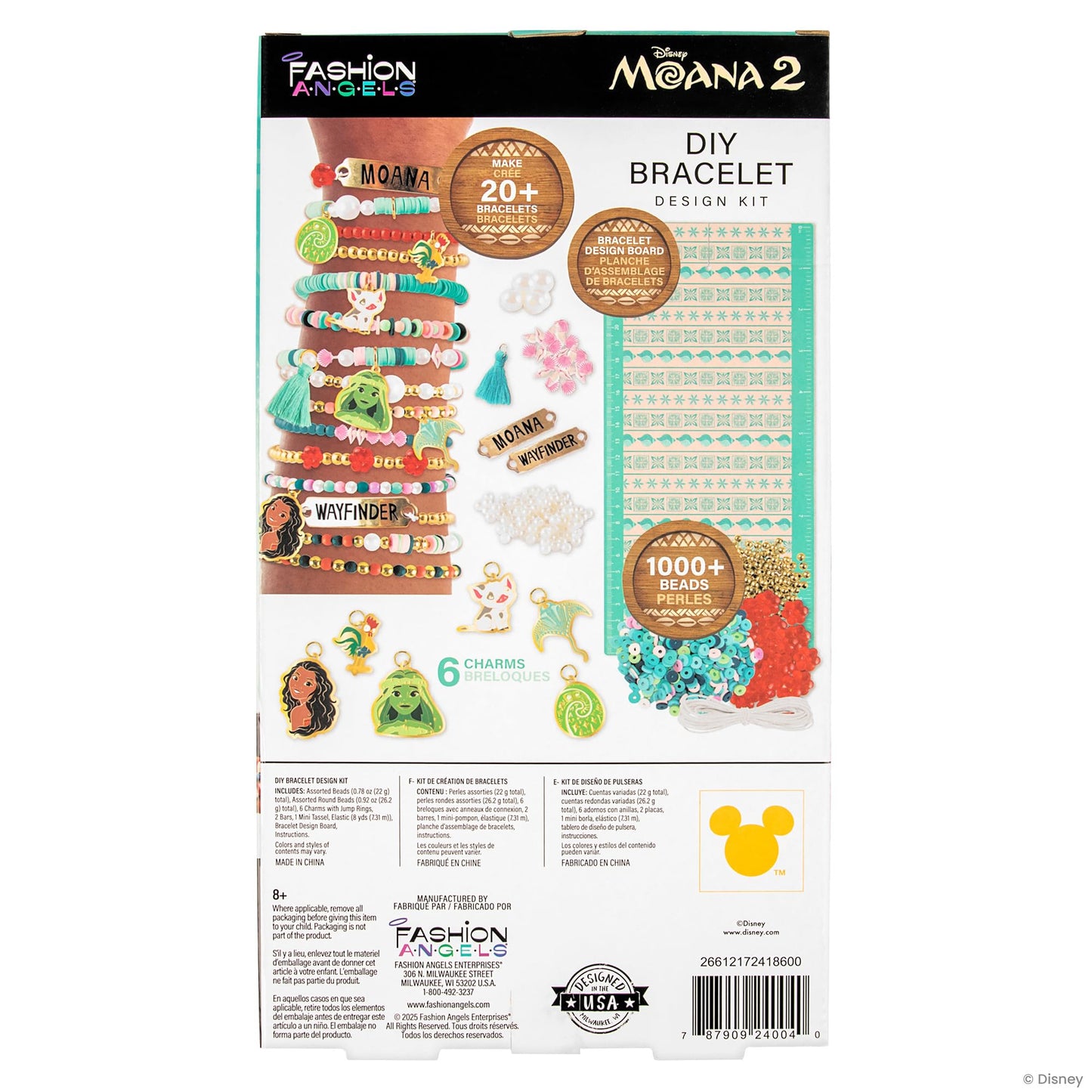 Fashion Angels Disney Moana 2 DIY Bracelet Making Kit