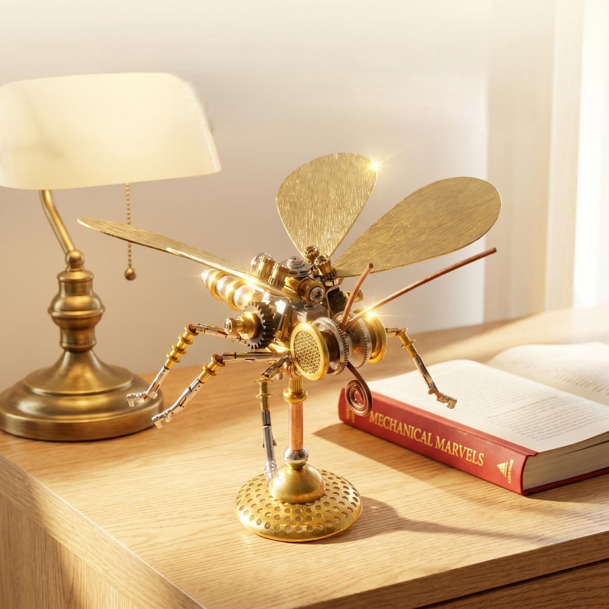 Steampunk Mechanical Insect Butterfly 3D Metal Puzzle Model Kits for Adults 150+ Parts Stunning Desk Decor Christmas & Birthday Gift for Men Adults