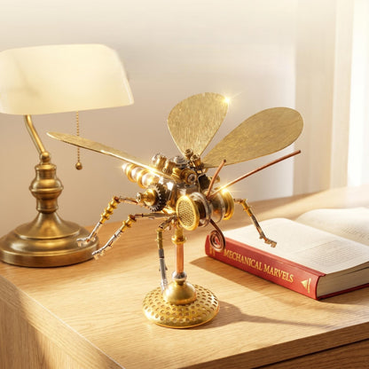 Steampunk Mechanical Insect Butterfly 3D Metal Puzzle Model Kits for Adults 150+ Parts Stunning Desk Decor Christmas & Birthday Gift for Men Adults