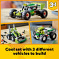 LEGO Creator 3 in 1 Off-Road Buggy, Transforms to 3 Different Construction Vehicles from Skid Loader Digger to ATV Car Toy to Off-Roader, Construction