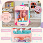 Claw Machine for Kids with 10 Plush Toys, 10 Surprise Eggs & 50 Stickers - Mini Arcade Claw Game with Silent Mode, LED Lights, USB or Battery Powered