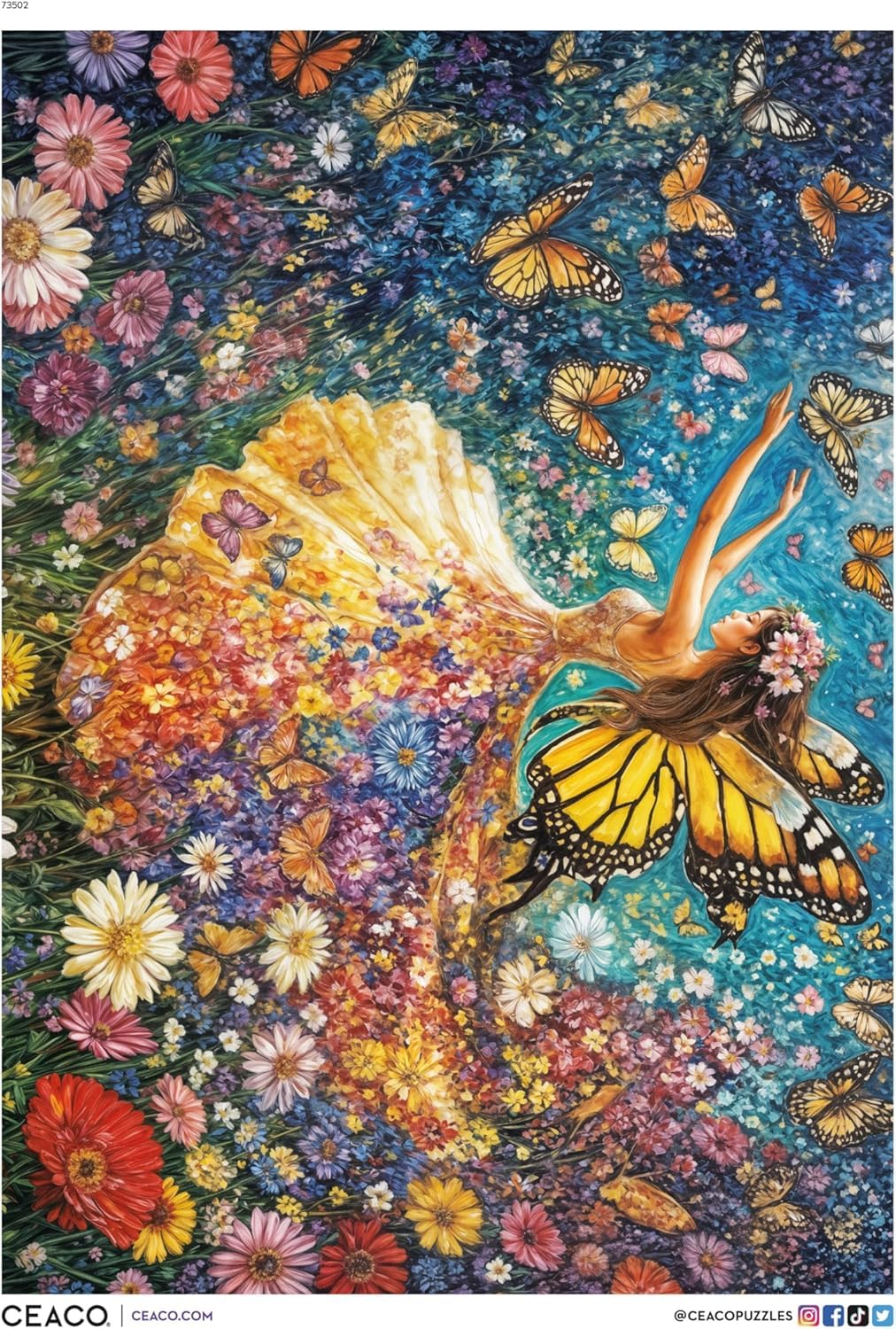 Ceaco - Lady Butterfly - 500 Piece Jigsaw Puzzle for Adults