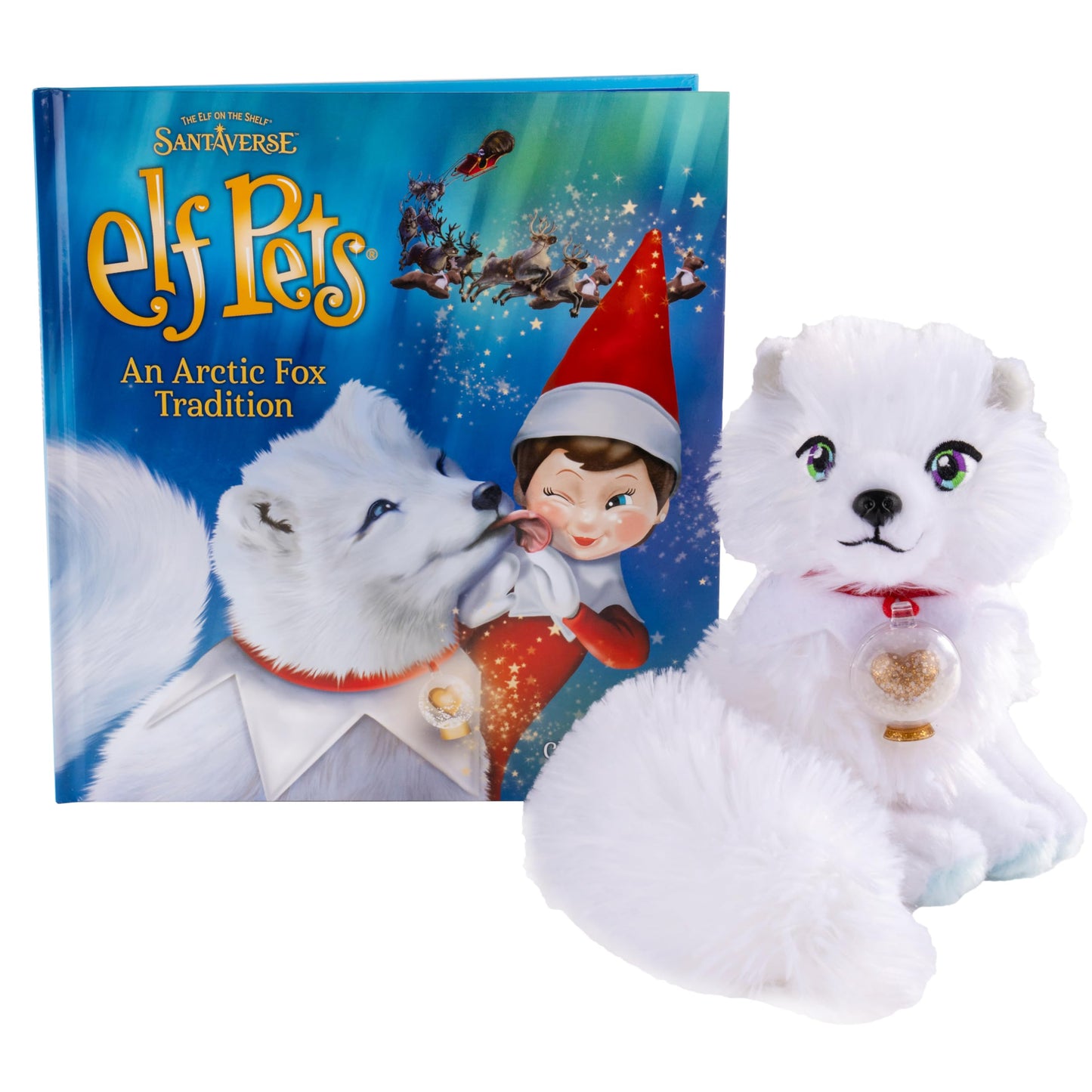 The Elf on the Shelf Boy and Arctic Fox Value Pack- Elf Blue Eyed Boy and Adoptable Pet - Each Includes Official Story Books and Accessories- Start