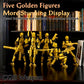 Deeplus Titan 13 Action Figure, T Dummy 13 3D Printed Toys, Gold