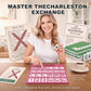 Eccentfit Solo Mahjong Practice Board Pink, Mahjong Charleston Trainer Solo Practice Board for Left Right Across Passing Order Professional NMJL Style