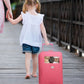Badger Basket Double Trolley Doll Carrier with Two Sleeping Bags and Pillows - Perfect for 18-Inch Dolls in Pink Star Design