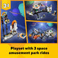 LEGO Creator 3 in 1 Space Roller Coaster, Rebuildable Amusement Park, Build as a Winding Roller Coaster or Drop Tower or Spinning Carousel, with 5
