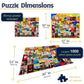 White Mountain 1000 Piece Jigsaw Puzzle Vintage Book Covers Collage Puzzles with Large Pieces Gift for Adults and Family 24"x30" - Best Sellers