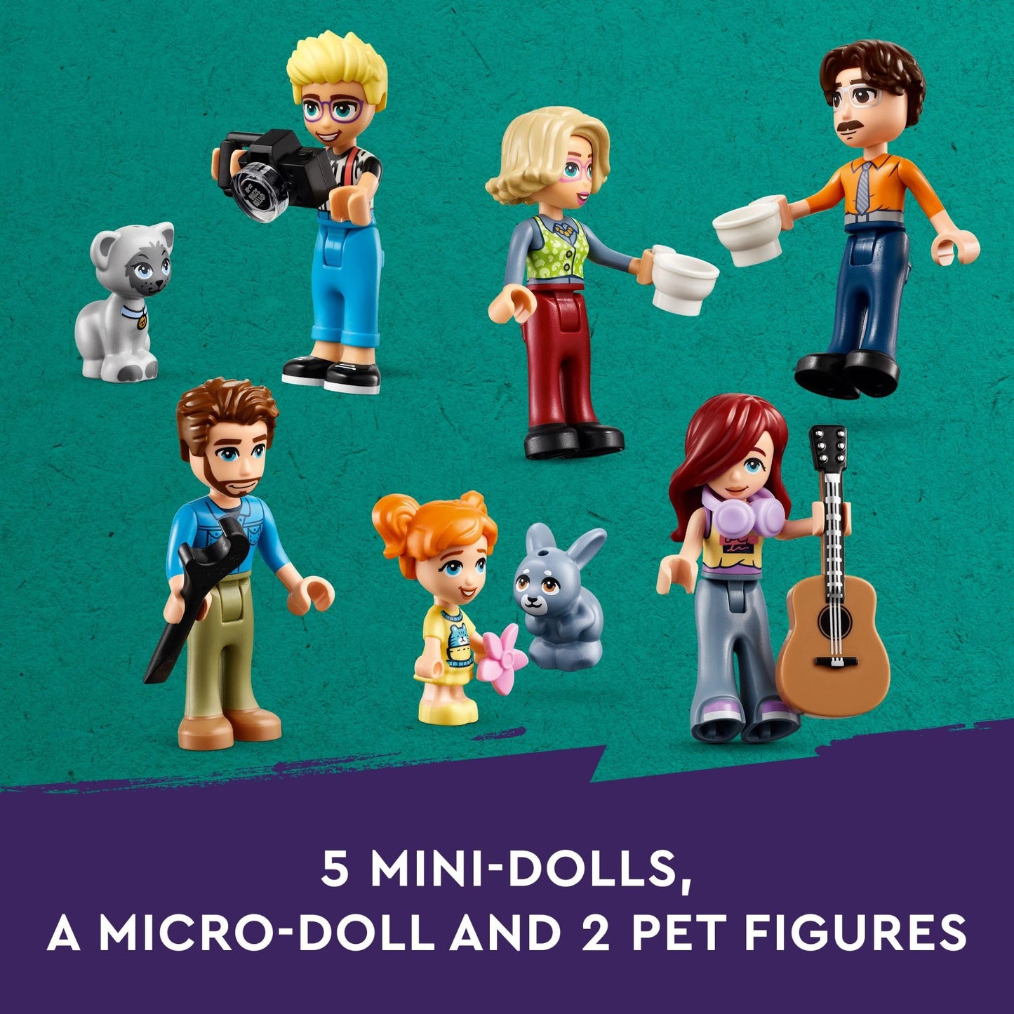 LEGO Friends Olly and Paisley's Family Houses Building Toys - Pretend Play Toy Figures & Playsets for Girls & Boys, Ages 7+ - Gift for Christmas -