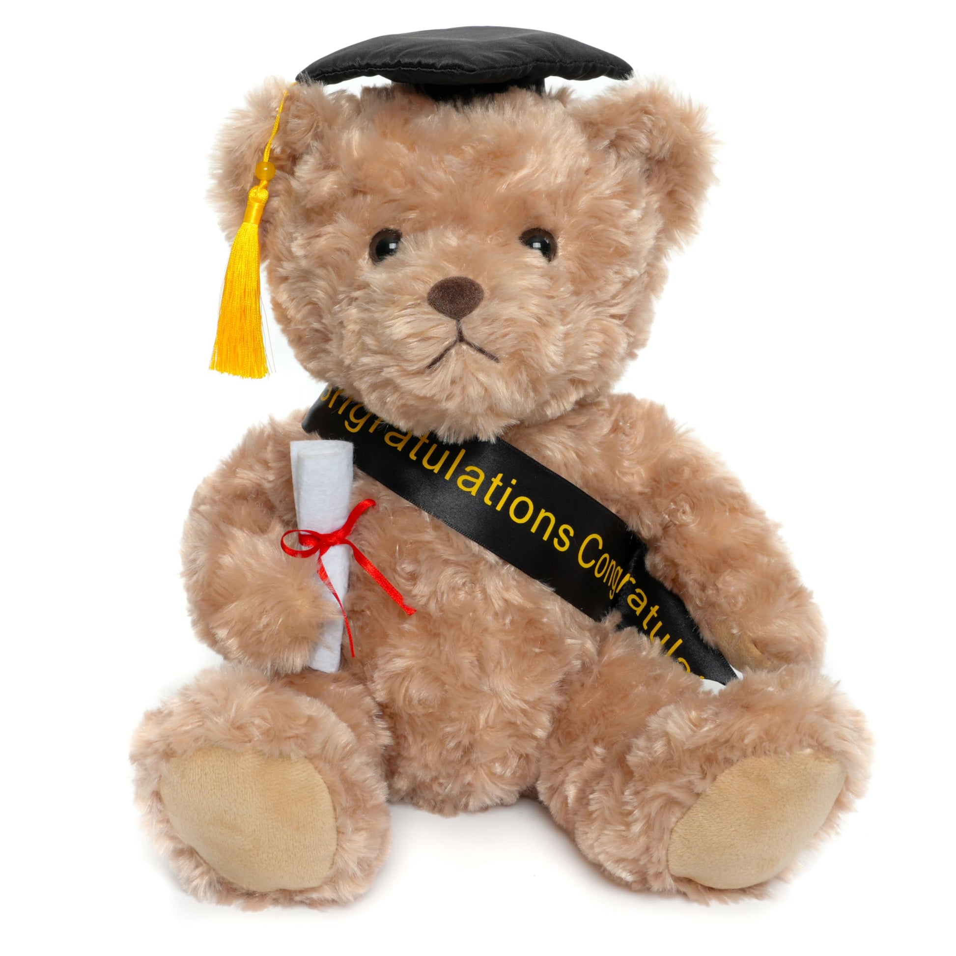 WEIGEDU Graduation Gift Teddy Bear Stuffed Animal Plush Toy with Cap, Sash & Diploma, Graduation Gift for Kids, Students, Boys & Girls, 12 Inch