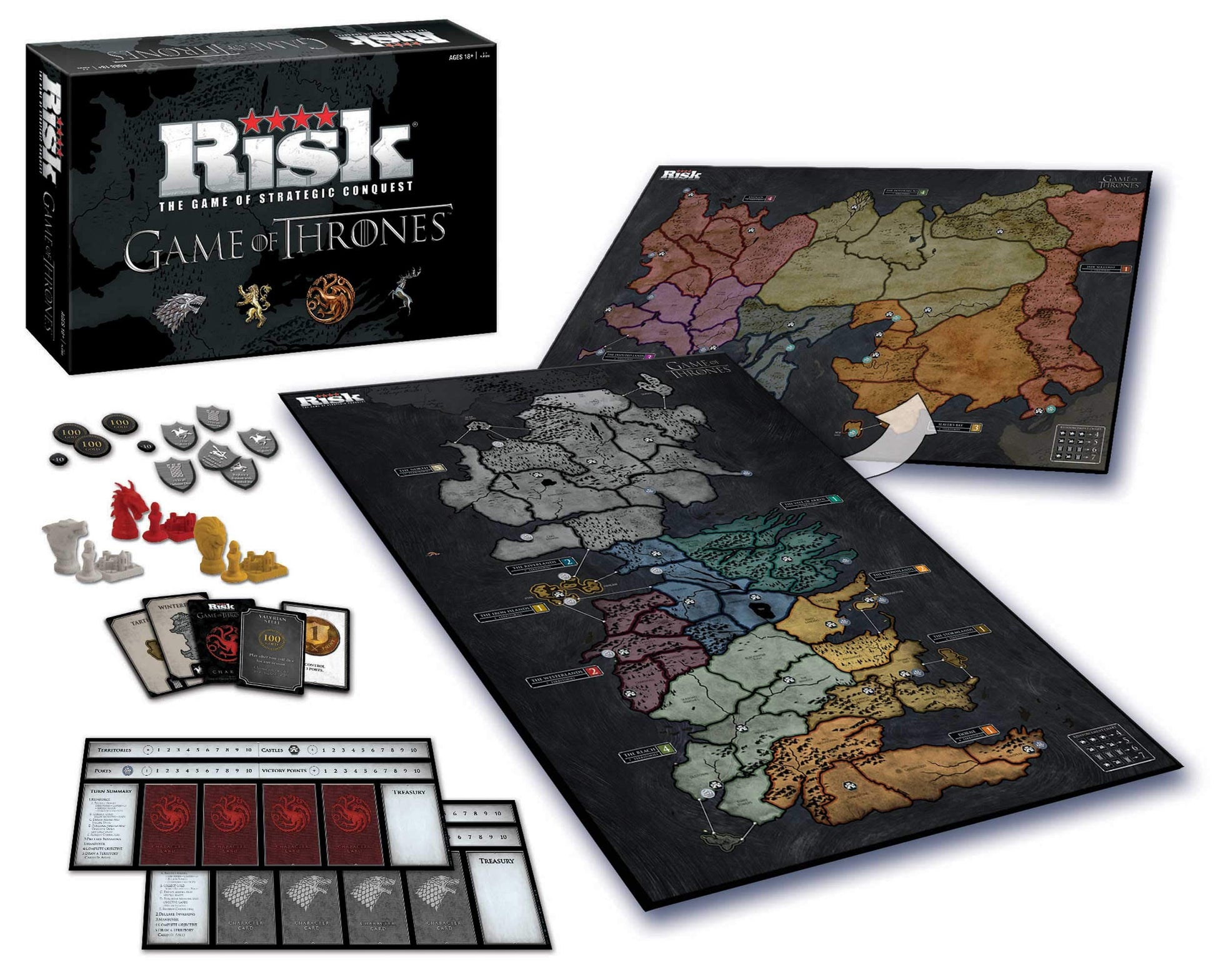 USAOPOLY Risk Themed Game of Thrones Strategy Board Game |for Game of Thrones Fans | Official Merchandise | Based on The TV Show on HBO, Orignal Color