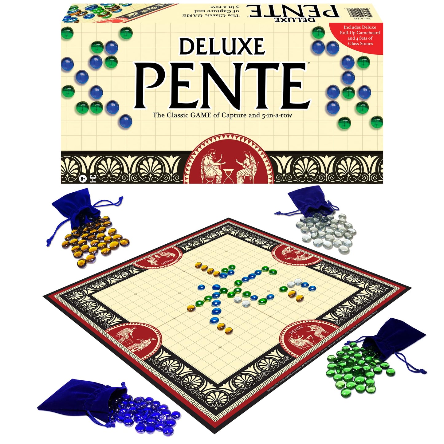 Deluxe Pente, Abstract Family Strategy Game, by Winning Moves Games USA