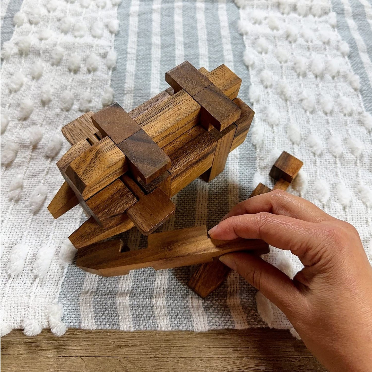 Elephant Kumiki Large - 3D Brain Teaser Wooden Puzzle
