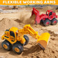 Beestech Construction Toys, Friction Powered Excavator Loader Truck Vehicles, Beach Sand Sandbox Toys for 3, 4, 5 Years Old Boys Kids Girls (2 Pack)