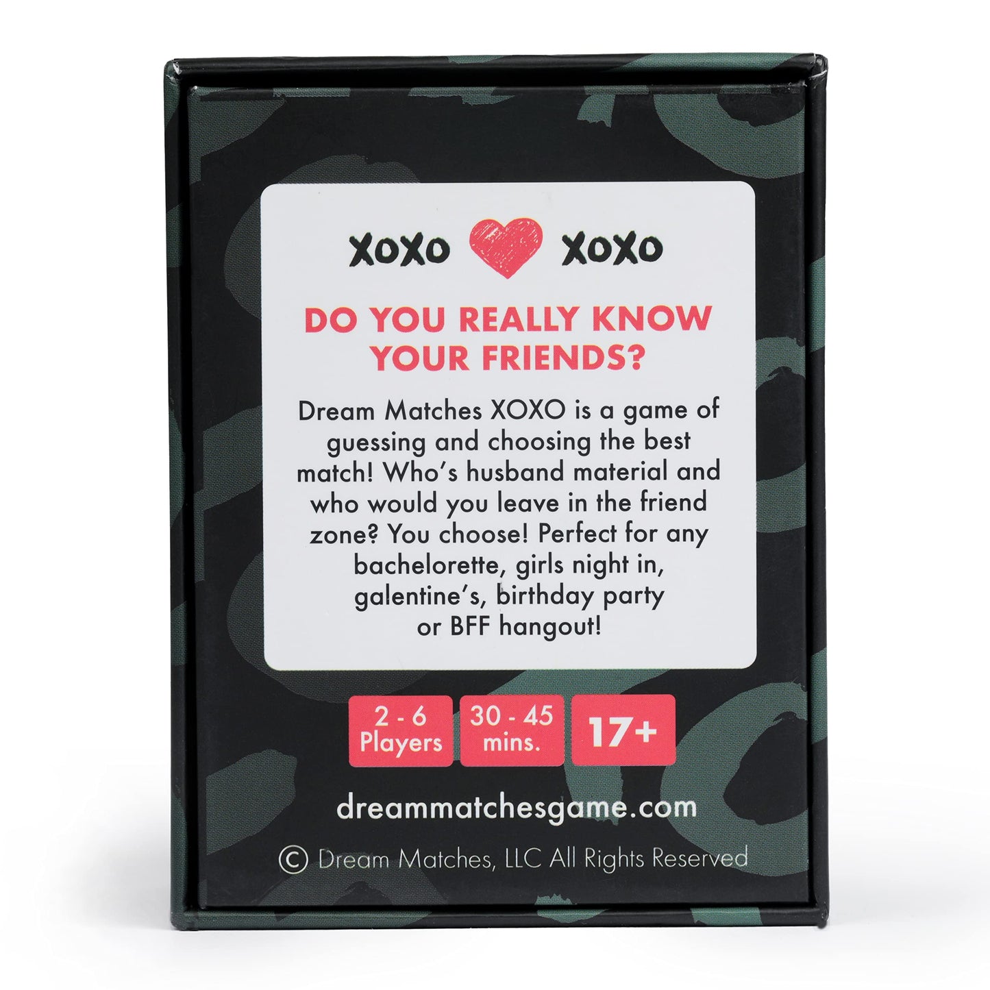 Dream Matches XOXO - The Top Party Girl Card Game for Girls Night in and Bachelorette Party Games