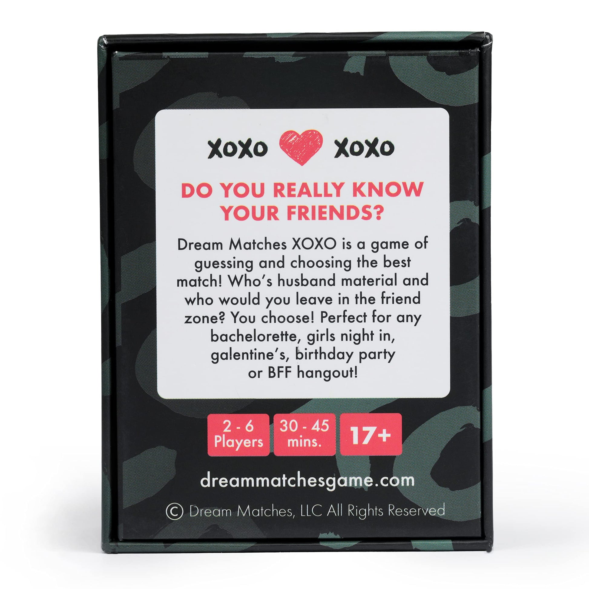 Dream Matches XOXO - The Top Party Girl Card Game for Girls Night in and Bachelorette Party Games