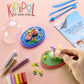 Kipipol Snow Globe Making Kit for Kids - Make Your Own Snow Globes for Girls w/ 4 DIY Snowglobe, 5 Figures, 20 Packs of Modeling Clay for Kids