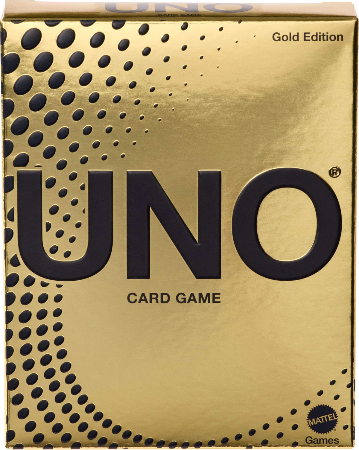 Mattel Games UNO Gold Edition Card Game, Ages 7+, 2-10 Players