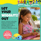 Wigglitz Ocean Theme 25 Pack with Storage Pouch - 25 Collectible Wiggly Fidget Toys - Award-Winning, Plant-Based, Made in USA - Ocean Characters for