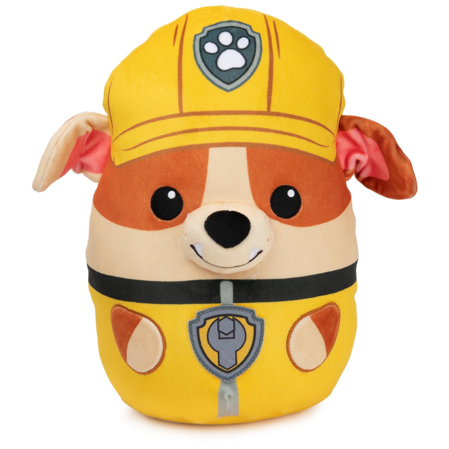 Paw Patrol Rubble Squish Plush, Official Toy from The Hit Cartoon, Squishy Stuffed Animal for Ages 1 and Up, 12”