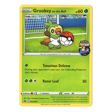 PokaStore Grookey On The Ball England FA Futsal Promo 003/005 Sealed Pokemon Card