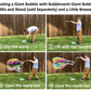 Bubbleventi Giant Bubble Mix | Made in USA |Non-Toxic Powder Makes 10 Gallons of Premium, Big Bubble Solution for Kids’ STEM Fun | Use in Bubble Wands