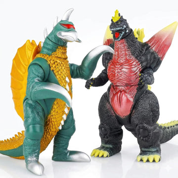 JAYKENIXO 2 Pack NEW Large Dragon Monster Action Figures 11 Inch - Movable Joints, Detailed Kaiju Creature Toys with Carry Bag for Kids Play