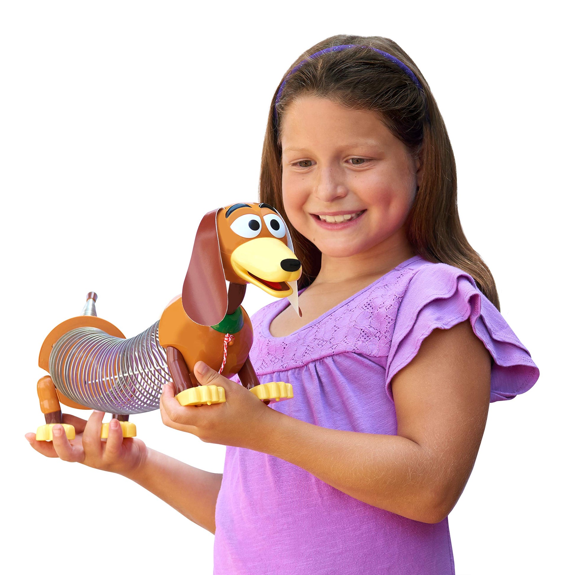 Disney and Pixar Toy Story Slinky Dog Pull Toy, Walking Spring Dog Toy with Leash, Classic Stretch Toy for Toddlers, Preschool Kids Toys Ages 18