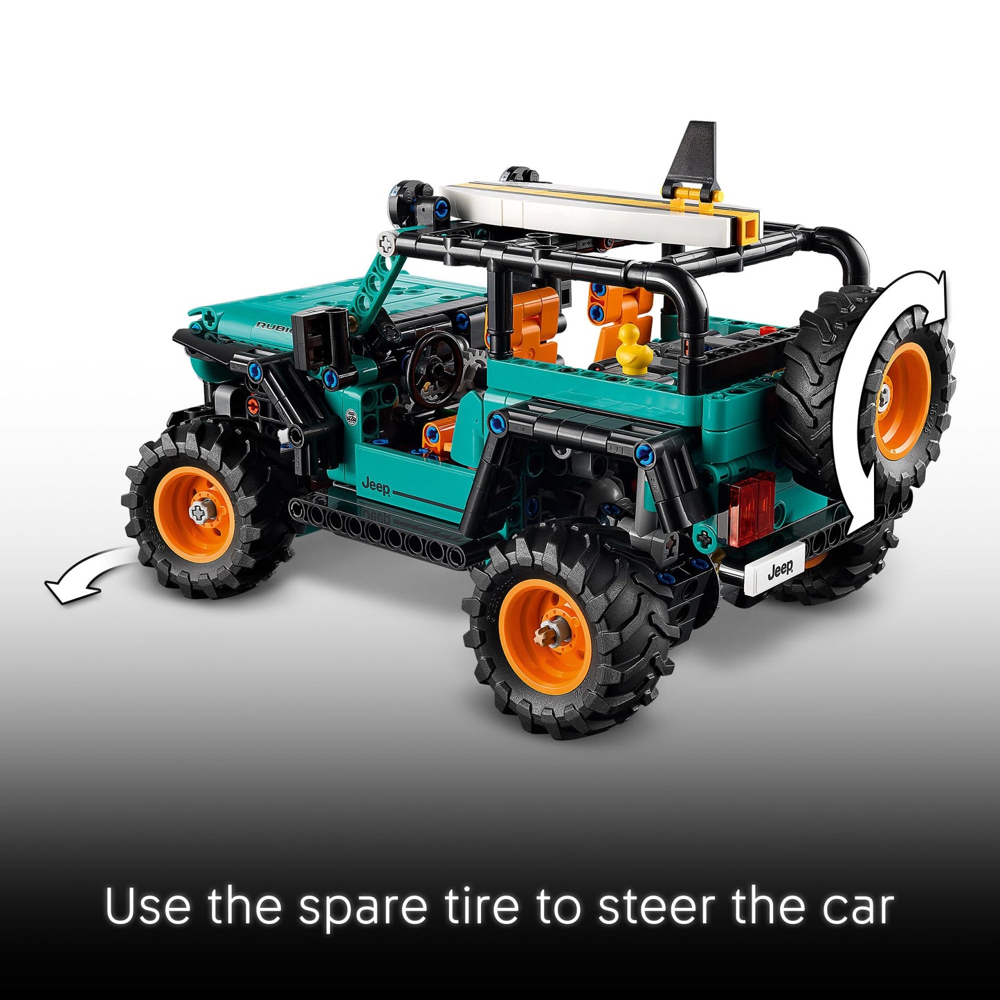 LEGO Technic Jeep Wrangler Rubicon SUV - Building Toy for Boys & Girls, Ages 10+ - Model Car Kit with Detailed Features - Display Set for Bedroom