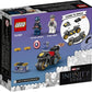 LEGO Marvel Captain America and Hydra Face-Off 76189 Collectible Building Kit; Captain America and Motorcycle Set; New 2021 (49 Pieces)