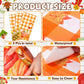Newwiee 3 Pcs Thanksgiving Disposable Tablecloths Plastic Fall Table Covers 54 x 108 Inch Autumn Rectangle Tablecloths Pumpkin Maple Leaves Turkey
