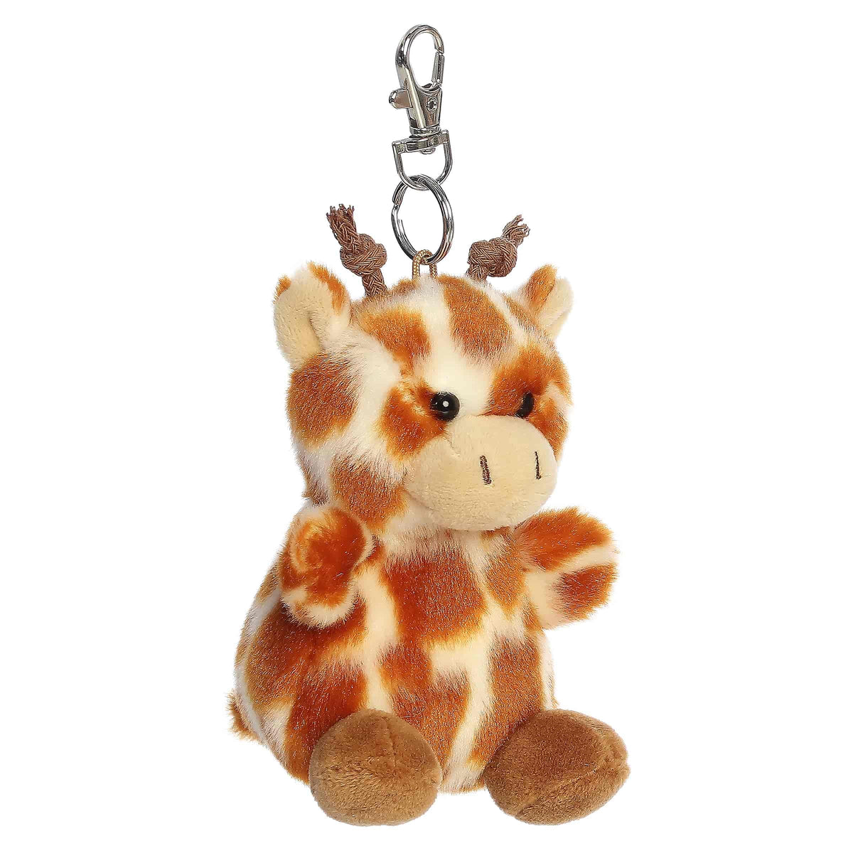 Aurora Palm Pals 4" Safara Giraffe Adorable Clip-On