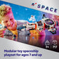 LEGO City Modular Galactic Spaceship Toy - Buildable Space Toy for Kids, Boys and Girls, Ages 7+ - Includes 4 Astronaut Minifigures & Alien Figure