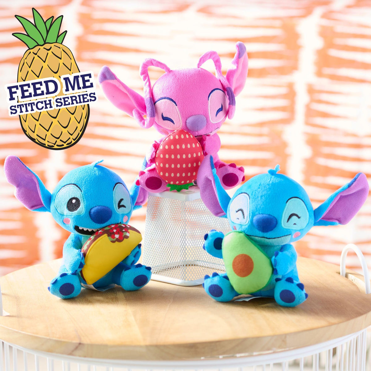 Disney Stitch Small 7-inch Plush Stuffed Animal, Stitch with Taco, Easter Basket Fillers, Gifts, Presents, Kids Toys for Ages 2 Up by Just Play, Kids