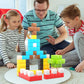 PicassoTiles 108pcs 1” Magnetic Puzzle Cubes Magnet Toys Preschool Construction Building Block Set Sensory Toy Early Education STEM Learning Come