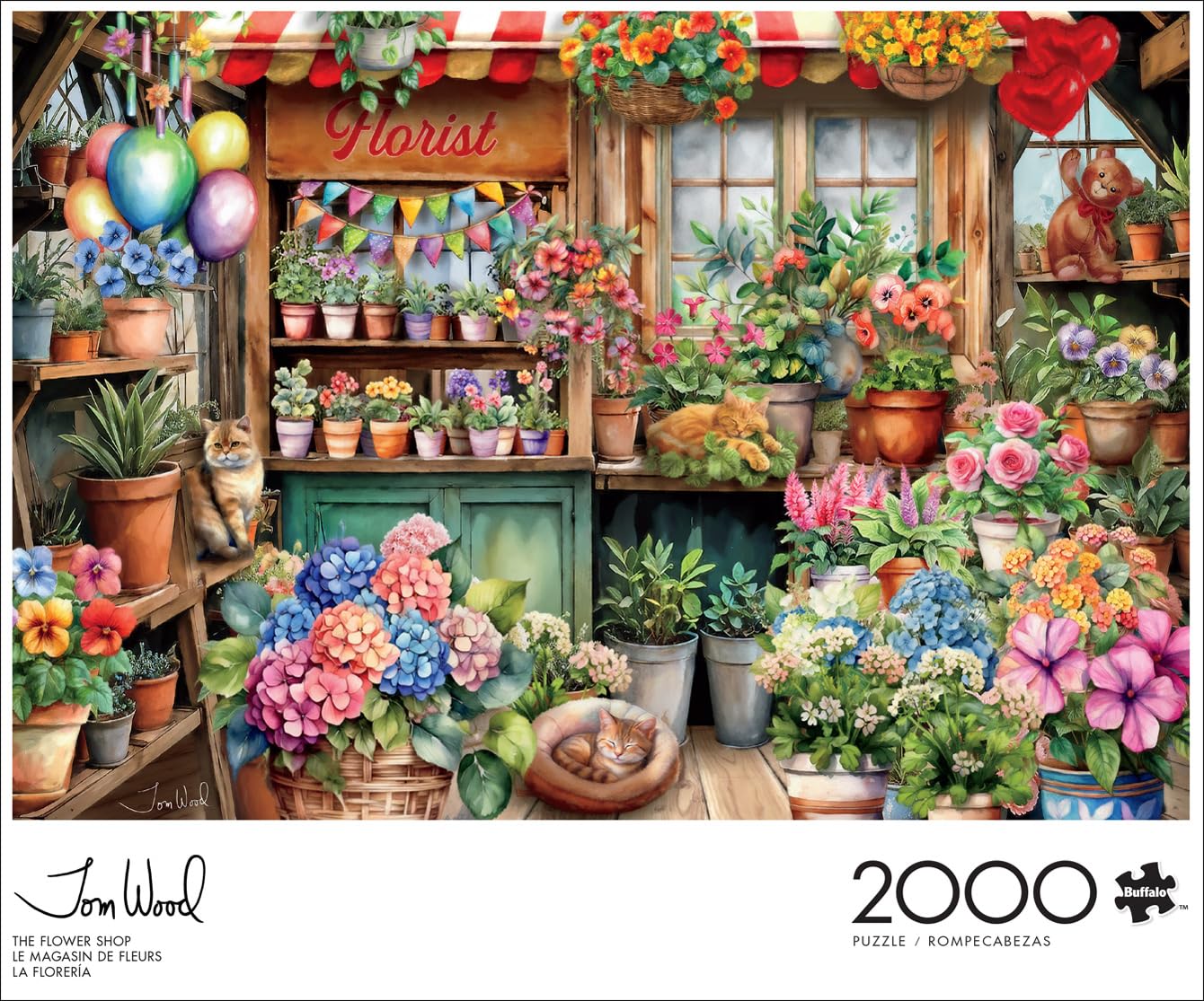 Buffalo Games - The Flower Shop - 2000 Piece Jigsaw Puzzle for Adults