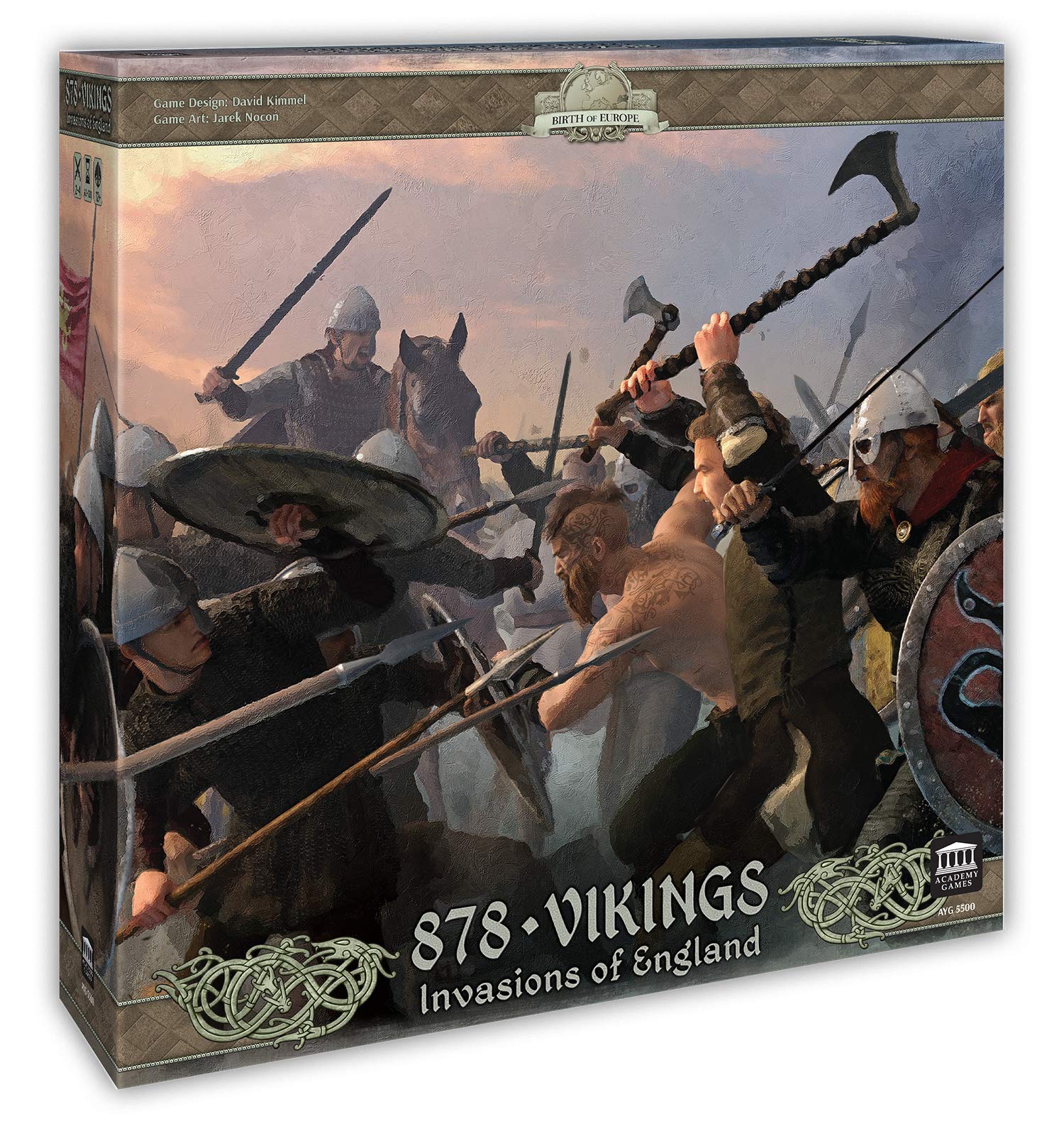 Academy Games | 878 Vikings Invasion of England 2nd Edition | Board Game | 2 to 4 Players