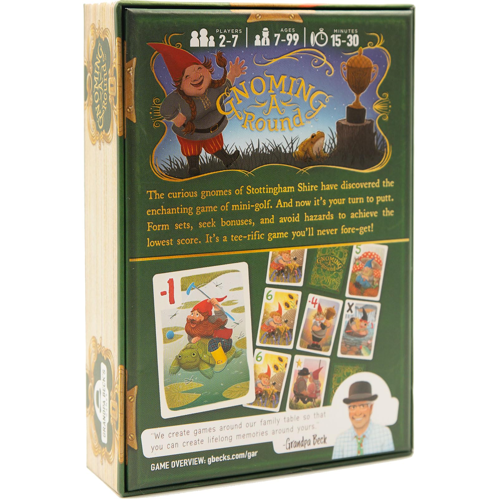 Grandpa Beck's Games Gnoming A Round | Fun Family Card Game | Enjoyed by Kids, Teens, & Adults | from The Creators of Cover Your Assets - 2-7 Players