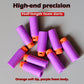 Lififun 200pcs Half-Length Soft Darts Compatible with Dart Zone, Adventure, Nerf, Worker - for Foam Dart Blasters & Toy Guns Tips 14+ (Purple)