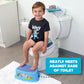 Bluey Bath Time Fun Set - Bath Finger Puppets, Vinyl Bath Mat, Step Stool