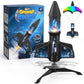 ZeroPhear Rocket Launcher for Kids, 200 ft Auto Launching Spinner Rocket Toy with LED and Safety Parachute, 2-Altitude Launch, USB Rechargeable