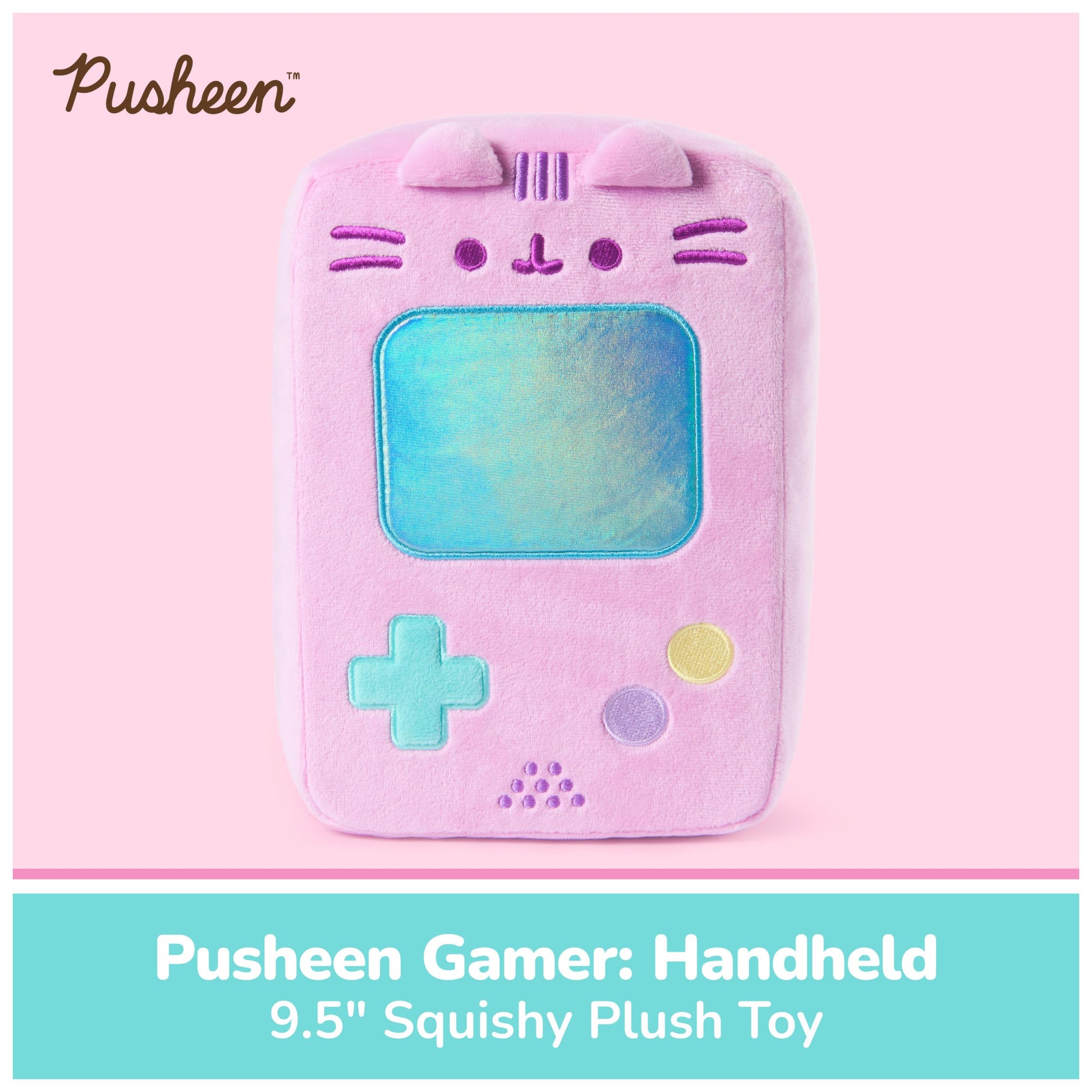 GUND Pusheen Gaming Handheld Console 9-Inch Plush Toy; Ages 8+