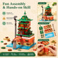 APENGBAOL Japanese Bathhouse Micro Building Blocks, 2657PCS Steampunk Architecture Building Sets, 8.1'' Japanese Architecture Set for Adults