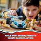 LEGO NINJAGO Zane’s Dragon Power Spinjitzu Race Car 71791 Building Toy Set, Features a Ninja Car, 2 Hover Flyers, Dragon Toy, and 4 Minifigures, Gift